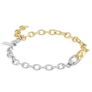 Coach Interlocking Gold and Silver Chain Bracelet NWT